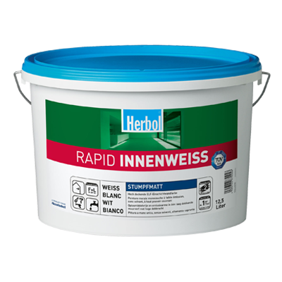 rapid innenweiss herbol RAPID INNENWEISS HERBOL Idropittura murale lavabile con elevato potere coprente - immagine 1