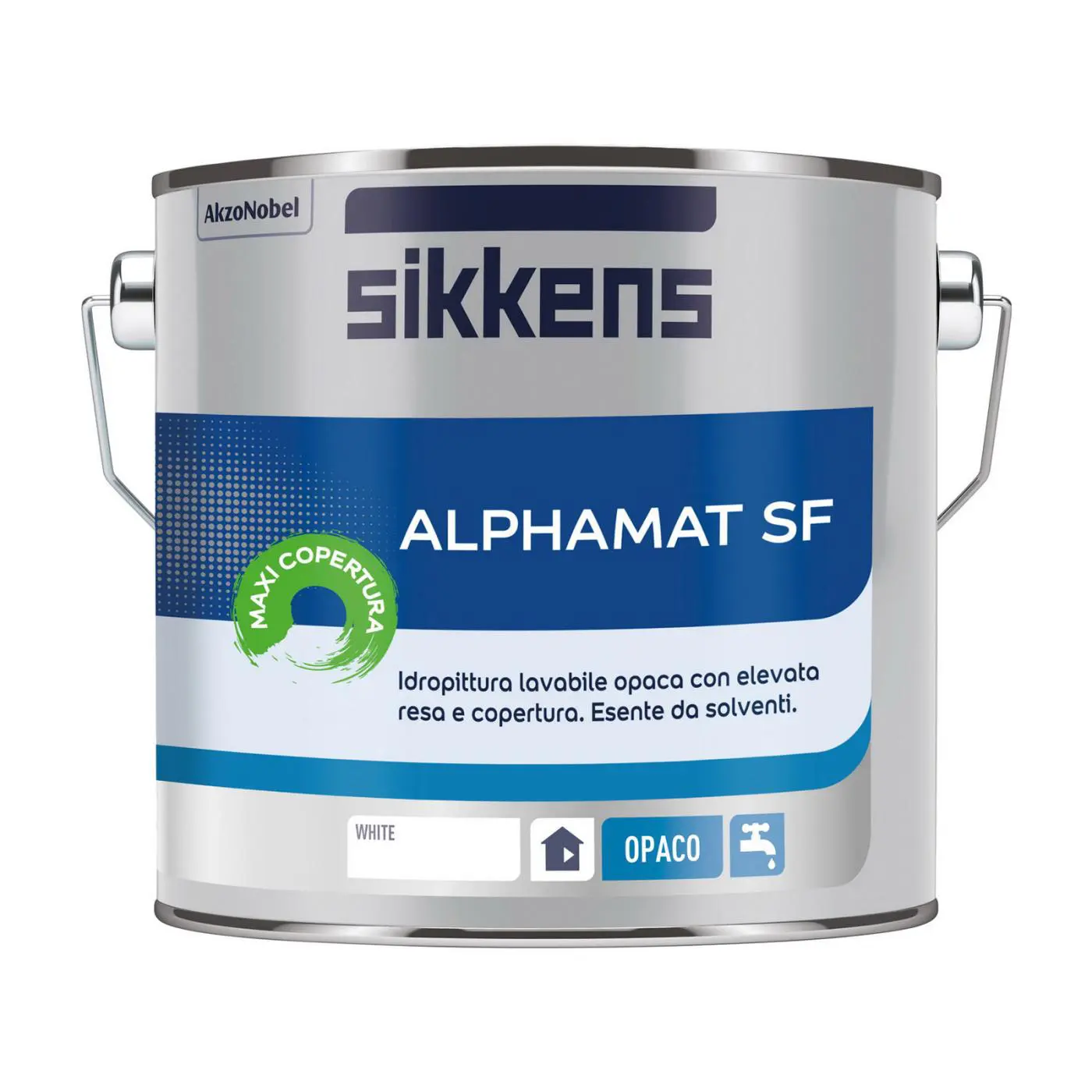 Sikkens_2.5L_ALPHAMAT_Vis SIKKENS ALPHAMAT SF Idropittura lavabile per interno - immagine 1