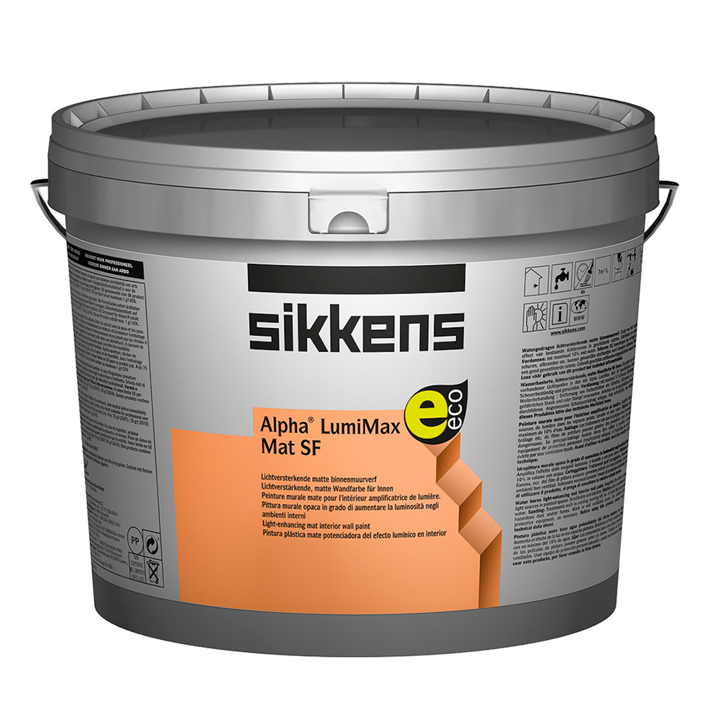 sikkens-alpha-lumimax-mat-sf-bianco-pittura-murale-opaca SIKKENS LUMIMAX MAT SF 10 LT - immagine 1