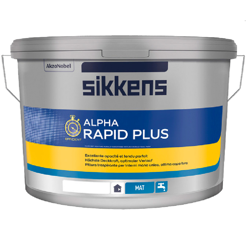 sikkens-alpha-rapid-plus-bianco-idropittura-traspirante-per-interni-a-mano-unica Sikkens Alpha Rapid Plus BIANCO idropittura traspirante per interni a mano unica - immagine 1